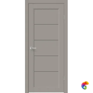 Дверное полотно EMALUX STYLE 1 со стеклом 600х2000 цвет Макиато стекло Мателюкс Графит Левое/Правое VD1291885