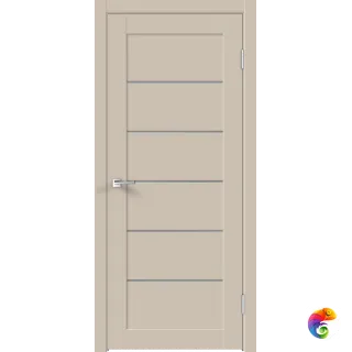 Дверное полотно EMALUX LINEA 1 800х2000 цвет Кварцит стекло Мателюкс Левое/Правое VD1292792