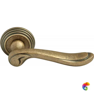 Ручка дверная RAP-CLASSIC-L 6 бронза старая матовая  MSK-9011229