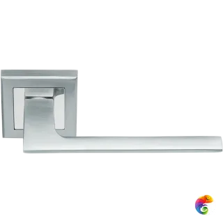 Ручка дверная RAP 21 хром матовый/хром  MSK-9013297