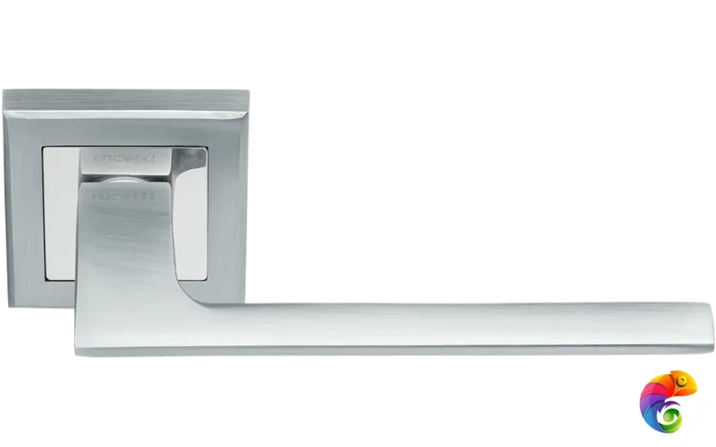 Ручка дверная RAP 21 хром матовый/хром  MSK-9013297