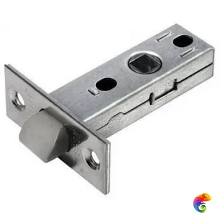 Защелка межкомнатная, с пластиковым язычком LP6-45 никель матовый  MSK-9010490