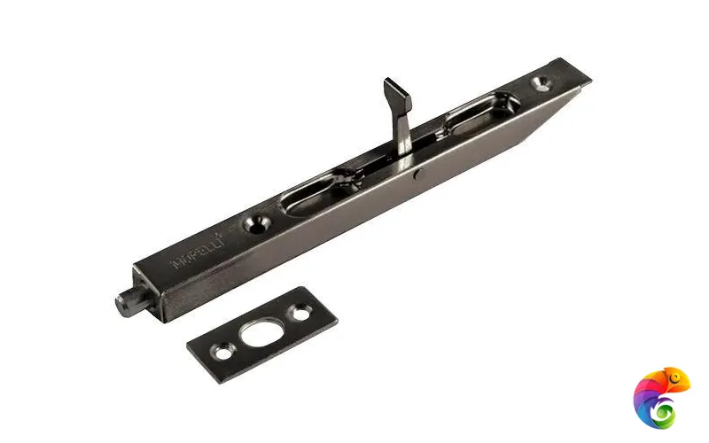 Шпингалет торцевой L160 никель черный  MSK-9011268