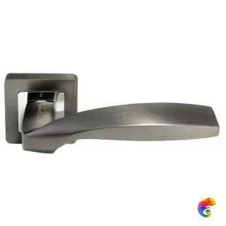 Ручка дверная "Shell" MH-45 S55 графит/хром  MSK-9011774