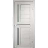 Дверное полотно Экошпон DUPLEX 3 700х2000 цвет Дуб белый стекло Мателюкс Левое/Правое VD011026