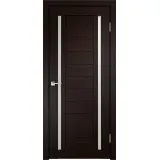 Дверное полотно Экошпон DUPLEX 2 800х2000 цвет Венге стекло Лакобель белое Левое/Правое VD011505