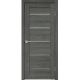 Дверное полотно Экошпон DUPLEX 700х2000 цвет Дуб шале графит стекло Мателюкс Левое/Правое VD013539