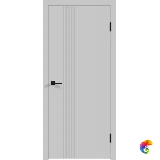 Дверное полотно Эмаль Scandi 3D 1 900х2000 цвет Светло-серый Левое/Правое VD1003733