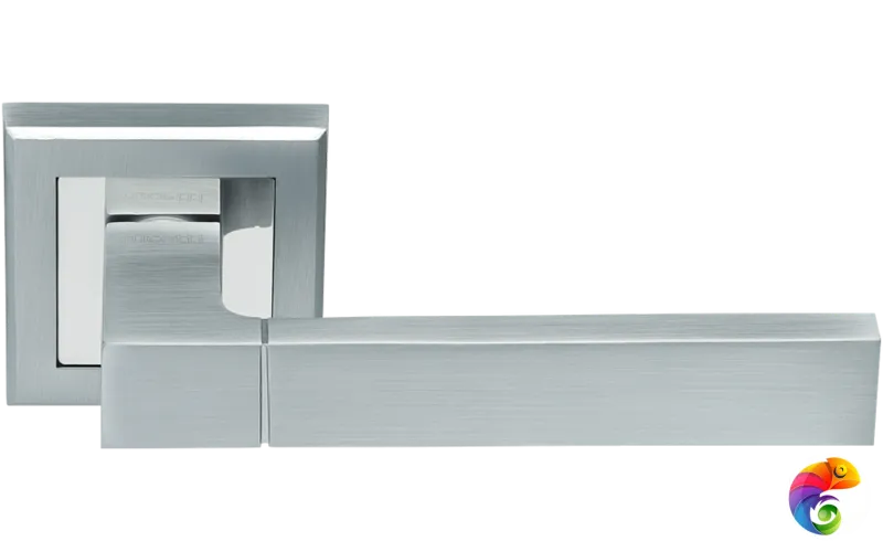 Ручка дверная RAP 16 хром матовый/хром  MSK-9013295