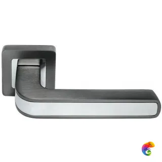 Ручка дверная "EON" MH-46 S55 графит/хром  MSK-9011773