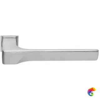 Ручка дверная FIORD-SM с невидимой квадратной розеткой хром матовый  MSK-9012733