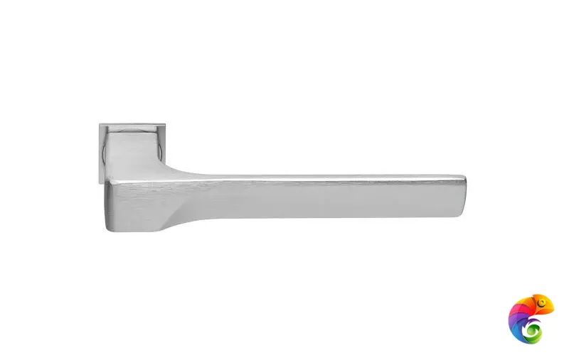 Ручка дверная FIORD-SM с невидимой квадратной розеткой хром матовый  MSK-9012733