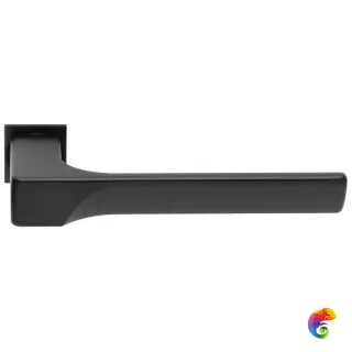 Ручка дверная FIORD-SM с невидимой квадратной розеткой черный  MSK-9012734