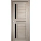 Дверное полотно Экошпон DUPLEX 3 700х2000 цвет Капучино стекло Лакобель черное Левое/Правое VD011157