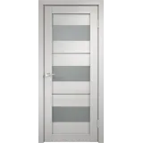 Дверное полотно Экошпон DUPLEX 12 800х2000 цвет Дуб белый стекло Мателюкс Левое/Правое VD011831