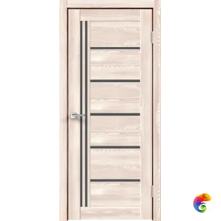 Дверное полотно Экошпон XLINE 17 900х2000 цвет Клён крем стекло Мателюкс Графит Левое/Правое VD017574
