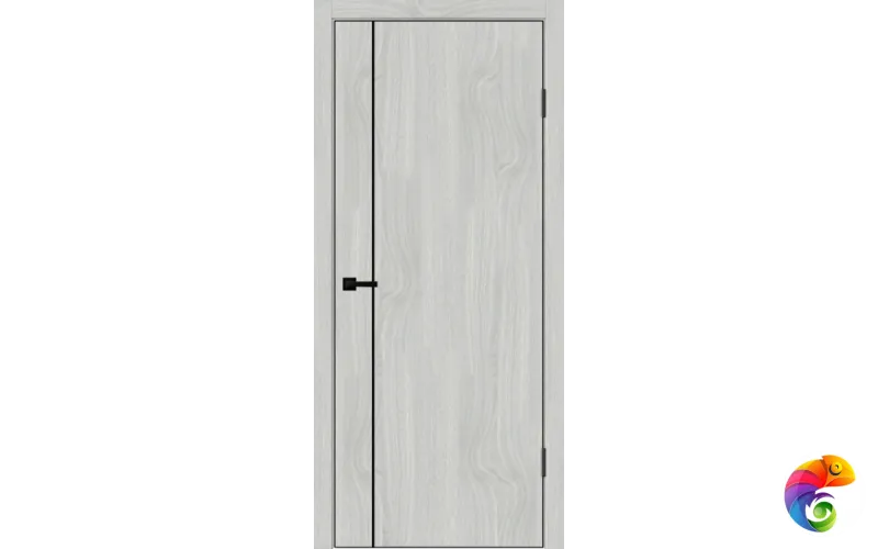 Дверное полотно SOFTWOOD TECHNO BLACK MV1 600х2000 цвет Орех американский светлый Левое/Правое VD082517