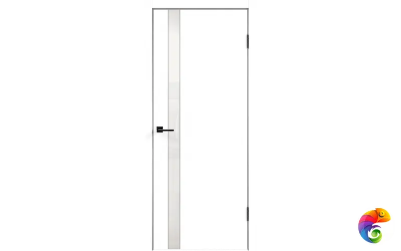 Дверное полотно Эмаль SCANDI 1 Z1 800х2000 цвет Белый стекло Лакобель белое Левое/Правое VD1000317