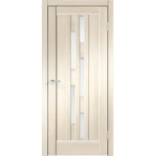 Дверное полотно SoftTouch SoftTouch PREMIER 8 800х2000 цвет Ясень капучино структурный стекло Лакобель белое Левое/Правое VD1030349