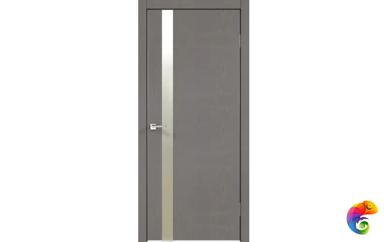 Дверное полотно SoftTouch TECHNO Z1 800х2000 цвет Ясень грей структурный зеркало Матированное Левое/Правое VD1100052