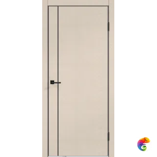 Дверное полотно SoftTouch TECHNO BLACK MV1 800х2000 цвет Ясень капучино структурный Левое/Правое VD1100258