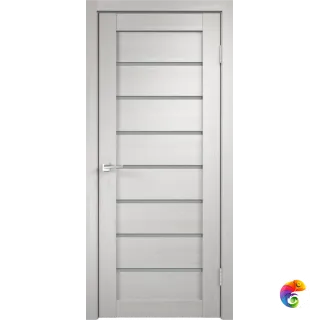 Дверное полотно 3D FLEX UNICA 1 900х2000 цвет Белый стекло Мателюкс Левое/Правое VD500092