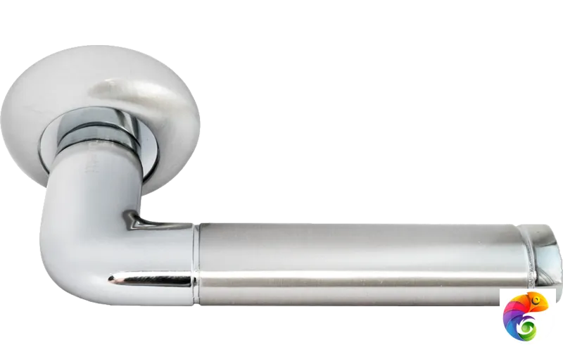 Ручка дверная RAP 2 никель белый/хром  MSK-9008771