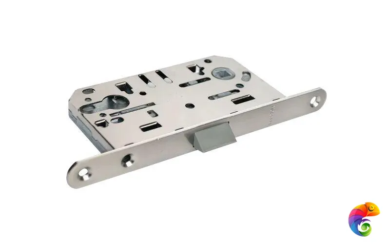 Защелка бесшумная под цилиндр 1885P никель матовый  MSK-9009452