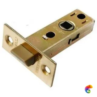 Защелка межкомнатная, с пластиковым язычком LP6-45 золото  MSK-9010489