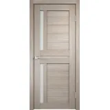 Дверное полотно Экошпон DUPLEX 3 900х2000 цвет Капучино стекло Лакобель белое Левое/Правое VD011160