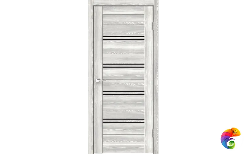 Дверное полотно Экошпон XLINE 4 900х2000 цвет Клён крем стекло Мателюкс Левое/Правое VD016893