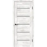 Дверное полотно Экошпон DUPLEX 900х2000 цвет Ель альпийская стекло Мателюкс Левое/Правое VD018316