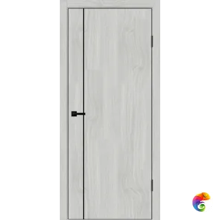 Дверное полотно SOFTWOOD TECHNO BLACK MV1 700х2000 цвет Орех американский светлый Левое/Правое VD082518