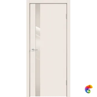Дверное полотно Эмаль SCANDI 1 Z1 900х2000 цвет Слоновая кость стекло Лакобель слоновая кость Левое/Правое VD1000519