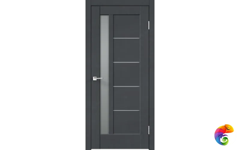 Дверное полотно SoftTouch SoftTouch PREMIER 3 900х2000 цвет Ясень графит структурный стекло Мателюкс Левое/Правое VD1030032