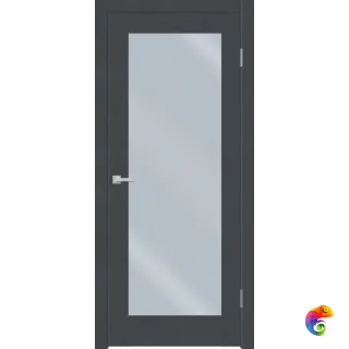 Дверное полотно SoftTouch ALTO 4Z 700х2000 цвет Ясень графит структурный филенка + зеркало Левое/Правое VD1036513