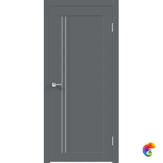 Дверное полотно EMALUX XLINE 8 700х2000 цвет Вулкан стекло Мателюкс Левое/Правое VD1290230