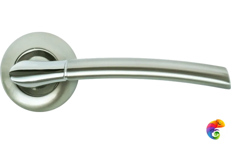 Ручка дверная RAP 6 никель белый/хром  MSK-9008773