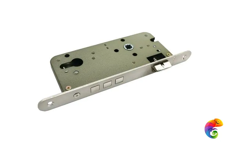 Замок под цилиндр с тремя ригелями OL03 никель матовый  MSK-9010036