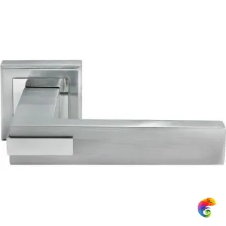 Ручка дверная "Jura" MH-43 хром матовый/хром  MSK-9011771
