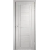 Дверное полотно Экошпон DUPLEX 2 600х2000 цвет Дуб белый стекло Лакобель белое Левое/Правое VD011509