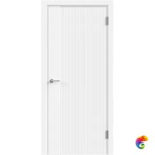 Дверное полотно Эмаль Scandi 3D 2 800х2000 цвет Белый Левое/Правое VD1004014