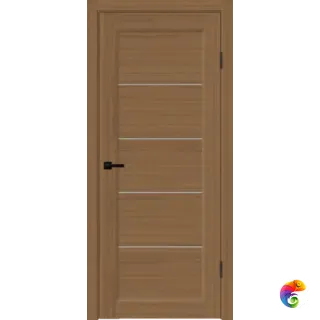 Дверное полотно SOFTWOOD STYLE 1 со стеклом 600х2000 цвет Орех американский мореный стекло Мателюкс Левое/Правое VD162406