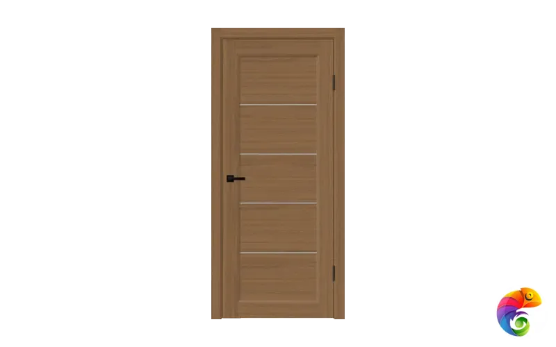 Дверное полотно SOFTWOOD STYLE 1 со стеклом 600х2000 цвет Орех американский мореный стекло Мателюкс Левое/Правое VD162406