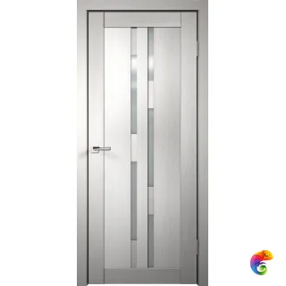 Дверное полотно 3D FLEX UNICA 7 700х2000 Цвет Белый стекло Мателюкс Левое/Правое VD500304
