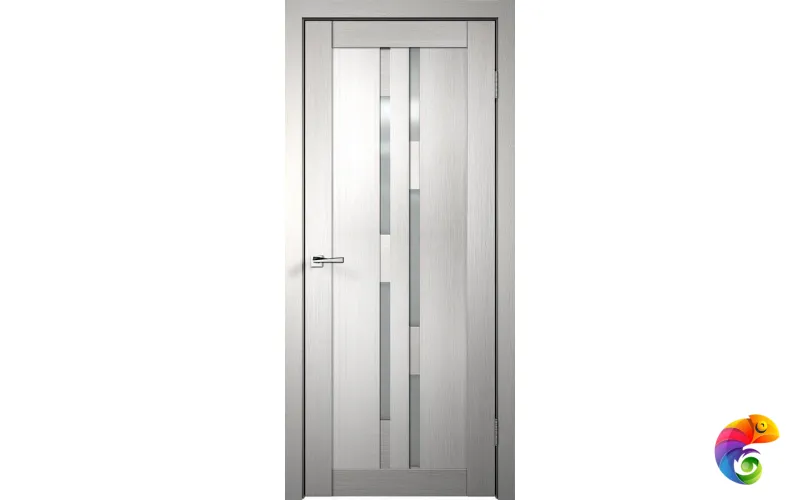 Дверное полотно 3D FLEX UNICA 7 900х2000 Цвет Белый стекло Мателюкс Левое/Правое VD500306