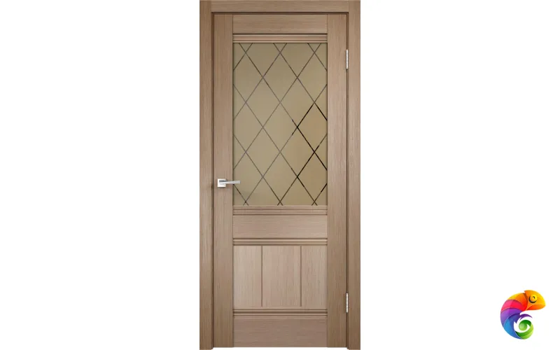 Дверное полотно 3D FLEX UNICA 11 900х2000 Цвет Бруно стекло РОМБ бронза Левое/Правое VD501053