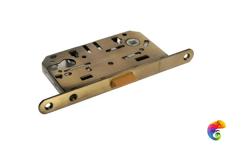 Защелка бесшумная под цилиндр 1885P бронза античная  MSK-9009450