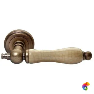 Ручка дверная MH-42-CLASSIC старая мат.бронза/шампань  MSK-9011397