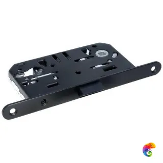 Защелка бесшумная под цилиндр 1885P черный  MSK-9011800